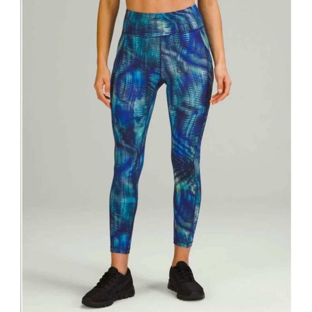 Lululemon Invigorate HR Tight 28" Leggings Shapeshifter Flux Blue Size 2 NEW